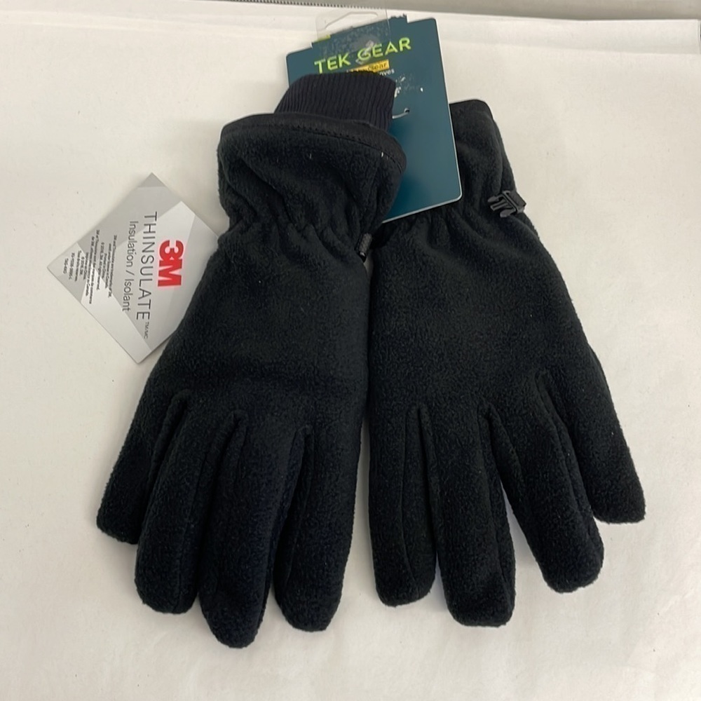 NWT! n3M Tek Gear Gloves black S/M fleece